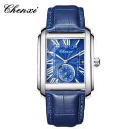 Chenxi 8216 Top Brand Rectangle Sport Men Watch Hot Sell Military Calendar Waterproof Male Genuine Leather Quartz Elegant Clock