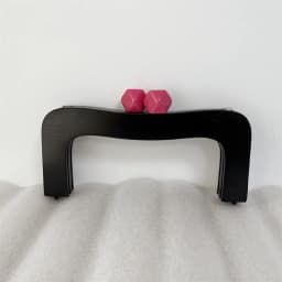22X10 Cm Black Candy Wooden Bag Purse Frame Wood Clip Bags Handle DIY Handmade Sewing Brackets Handles for Making Handbag