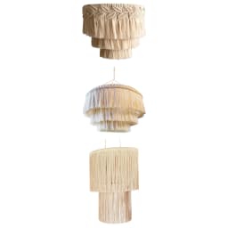 Macrame Lamp Shade Boho Pendant Light Shade Ceiling Light Cover Chandelier Decorative for Dorm Living Room Home Decor
