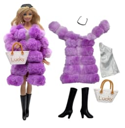1 Set Doll Clothes Fashion Uniforms Cool Super Model Sweater Suit+Shoes for 11.5 Inch 30cm Doll Kids or Birthday Gift