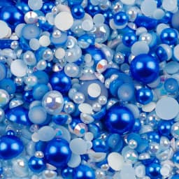 10g Mix Size Jelly Resin Flatback Rhinestone AB Imitation Pearl Beads For Nail Art DIY Cup Crafts Decor