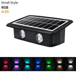 Decorative Solar Wall Lights Solar Garden Step Stair Lights IP65 Waterproof RGB White Warm White Colorful Outdoor Solar Light