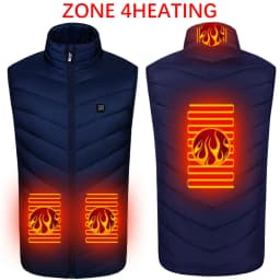 15 Areas Heated Jacket USB Men's Women's Winter Outdoor Electric Heating Jackets Warm Sports Thermal Coat Clothing Heatable Vest