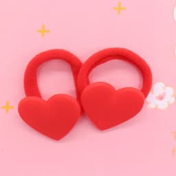 2Pcs/Set Sweet Cake Ice Cream Shape Hair Accessories Colorful Nylon Headband Kids Ponytail Holder Scrunchie Ornaments Gift