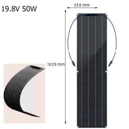100W Flexible Solar Panel Monocrystalline Silicon 50W 100 Watt Solar Panels For Boat Car Motorhome Yacht 12v/24V Battery Charge