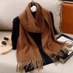 30*180cm Solid Color Women Winter Scarf Warm Thicken Cashmere Shawl Outdoor Tassels Pashmina Lady Wrap Windproof Scarves Luxury
