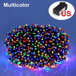 Colorful/Warm Fairy String Lights 10M-100M Waterproof Garlands 220V 110V Outdoor Garden Street Holiday Christmas Tree Lamp Chain