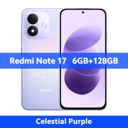 Global Version Xiaomi Redmi Note 17 4G Smartphone 128GB / 256GB ROM 7700mAh 45W 50MP Snapdragon® 6s 4G Gen 2 CPU 120Hz 6.99"