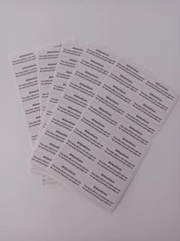 Size 40x15 mm Leakage Detection Sticker Label Stickers That Turn Red When Get Wet Product Warranty Label Warning Stickers