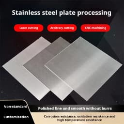 304 Stainless Steel Plate Thin Steel Plate Processing Customized DIY Handmade Raw Material Laser Cutting Steel Plate