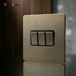 Retro Metal Brushed Antique Stainless Steel Push Button Switch Panel UK 13A Socket with USB Phone Charging for Home Improvement