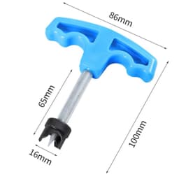 1 Pc Hole Opener Tool PE Pipe Bypass Hole Punch Forestry Irrigation Manual Drill Bit Blue T-shaped 16mm/20mm
