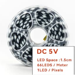 5V WS2811 3PIN Black Wire LED String Lights Dream Color RGBIC Addressable Individually Fairy Light Seed Pixels Light WS2812