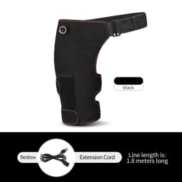 Cordless Heated Hip Support Brace with Massager Relief Lower Back Hip Heating Massage Support Hips Muscle Relaxation