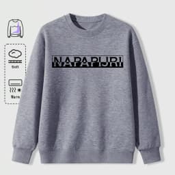 Misaligned Artistic Letters Printed Sweatshirts Men Soft Vintage Pullovers Street Oversize Top Unisex Autumn Casual Clothes