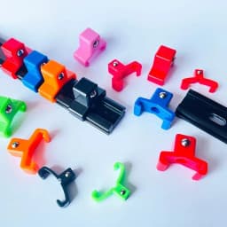 15Pack ABS Plastic Socket Organizer Rail Replacement Clips, 1/2 3/8 1/4 Drive Spring Loaded Ball Bearing Socket Holder Tool Rack
