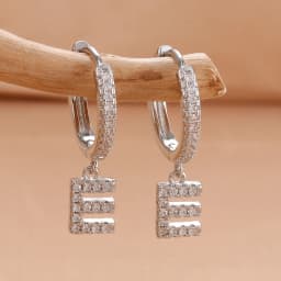 Nidin Hot Sale Initial A-Z Letters Mini Small Hoop Earrings Gold Color Zircon Jewelry Alphabet Fashion Christmas New Year Gift