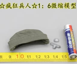 1/6 Scale Soldier Hat Helmet Cover Soldier Boat Cap Grey Miniature Air Marshal Cornice Cap Model 1/6 Soldier Accessories