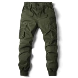 New Autumn Men's Cargo Pants Work Pants Outdoor Jogger Cotton Full Length Casual Trousers Straight Leg Spring Utility Pants
