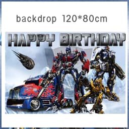 Transformation Birthday Party Decoration Plates Tablecloth Shape Shifting Robot Balloon Backdrop Baby Shower Kids Party Supplies