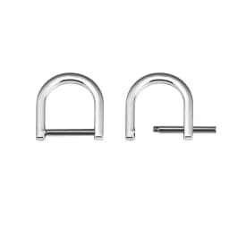 2pcs D-Rings Screw in Shackle Horseshoe U Shape D Ring for DIY Leather Strap Craft Purse Replacement Accessories