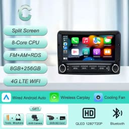 For Ford Fiesta Mk4 Mk5 Focus Mk1 Mondeo Mk2 Mk3 Fusion Transit Connect Ranger Puma Galaxy Mk1 Escort Mk6 Radia Player 6.86" 4G