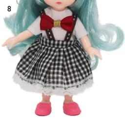 16cm Doll Clothes High-end Dress Up Mini Cute Dolls Skirt Suit Jeans Pants T-shirt Skirt Suit Kids Gift Toy DIY Doll Accessories