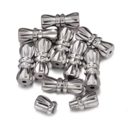 20pcs 12x4mm Brass Screw Clasps Barrel Clasps Cord End Caps Jewelry End Tips Connectors for Bracelet Necklace Making Accessories