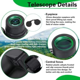COMET Powerful Binoculars 8x42 10X42 HD Long Range Waterproof Bak4 Binocular BAK4 Prism High Clarity For Tourism Hunting Camping