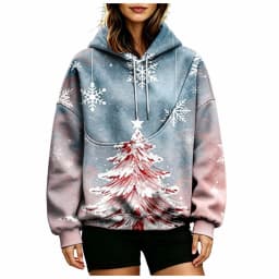 Women Fall And Winter Hoodie With Pet Pouch Oversized Pocket Colorful Print Sweatshirt For Dogs Long Sleeve Thin Hoodie Women