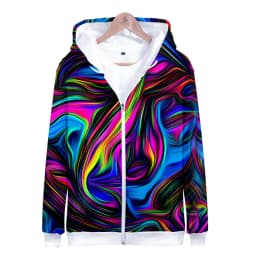 Colorful Spiral Dizzy Pattern Hoodie Men Women Optical Illusion Hoodies Sweatshirt Harajuku Tie Dye Jacket Coat Clothes