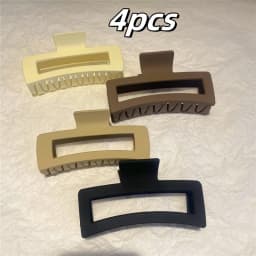 13cm Simplicity Large Rectangular Hair Clip for Women Elegant Temperament Shark Clip Fashion Girl Ponytail Clip Hair Clamp