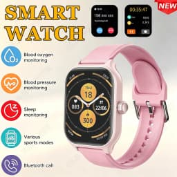 New Smart Watch 2.01 Inch HD Display Answer Make Call Message Preview Sport Modes DIY Dial Weather Forecast For Men Women HT30