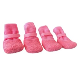 4Pcs/Set Portable Anti-slip Dog Shoes Waterproof Adjustable Dog Foot Cover Breathable Anti-dirty Pet Boots Autumn Winter