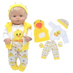 for 40cm Nenuco Doll Winter Clothes Coat Santa Claus 16 Inch Baby Doll Outfits Children Gift Toys Wears