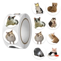 500 Pcs/roll Cat Dog Teacher Reward Sticker Fun MotivationSticker for School Teacher Student Stationery Stickers Kids