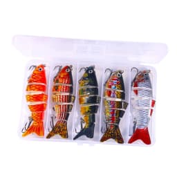 10cm 18g Sinking Wobblers 6 Segments Fishing Lures Multi Jointed Swimbait Hard Bait Fishing Tackle For Bass Isca Crankbait