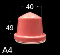 One Piece 25 Degree Pad Printing Rubber Head High Density Corrosion Resistance for Pneumatic Machine