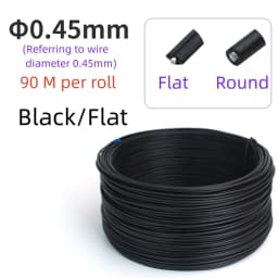 1 Roll Plastic Coated Iron Wire Twist Ties Cable Organizer Plant Vines Line Management 0.55/0.75mm Round/Flat Type Wrap Colored