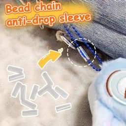 50Pcs Bead Chain Anti-lost Cover Pendant Chain Protective Cover Prevent Bag Ornament From Falling Off Acrylic Anti-Loss Cover
