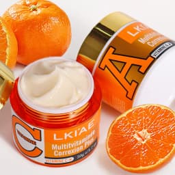 LKIAE Vitamins C, Vitamins A Whitening Face Cream, Reduce Dark Spots, Clean Skin, Day and Night Facial Cream For All Skin Types