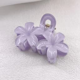 Flower Hair Claw Clips Non-Slip Matte 1/2 PCS Flower Hair Clips Women Cute Hair Clips, Hawaiian Hair Flower Clip Large Plumeria