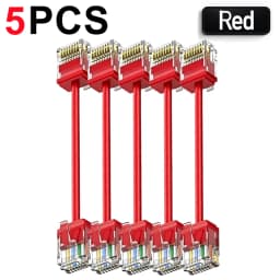 1/5/10Pcs CAT6A Slim RJ45 UTP Network Cord 10Gbps Cat6A Patch Cable for NAS PS5 Patch Panel to Switch Flexiable Cat6a 10/20/30CM