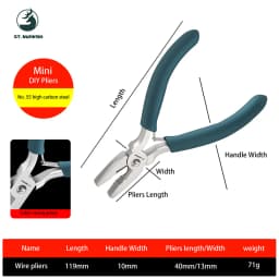 St.kunkka Customized High Quality Jewelry Making Pilers Needle Round Nose Cutting Wire Pliers for Jewelry Repair Tools