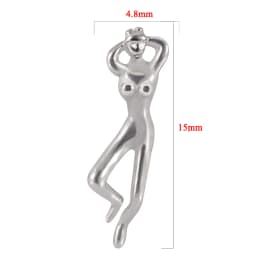 1 PC Surgical Steel Dermal Anchor Moon Shape Micro Dermal Anchor Flower Star Piercings Skin Diver Piercing Body Jewelry 14g