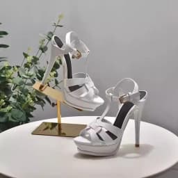 Designer Platform Super High Heels Sandals Women Summer New Open Toe Buckle Ankle Strap Stiletto Wedding Party Shoes