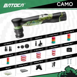 BATOCA S5 Cordless Car Polisher 1-3 Inch Electric Mini Wireless Polishing Wax Machine 12V Buffing Tool For Detailing