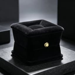 Square Black Present Sofa Ring Velvet Gift Box Jewelry Packaging For Wedding Engagement Display Holder Storage Wholesale