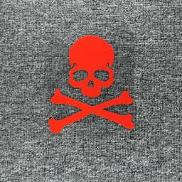Car Stickers Hazard Warning Skulls Crossbones Reflective Decals For Rearview Mirrors Windshield Bumper Trunk Motorcycle