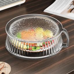 Microwave Splash Proof PC Cover High-temperature Resistant Bowl Cover Household Food Grade Plastic Microwave Hot Dishes Lid